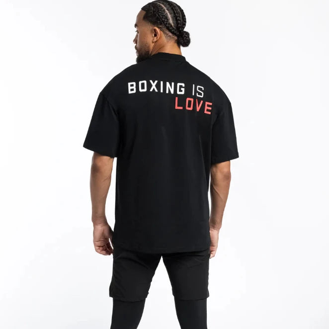Boxing Is Love 2025 Summer New Boxing Brand BOX RAW Printed Boxing T-shirt Oversized Cotton Unisex Sports and Leisure
