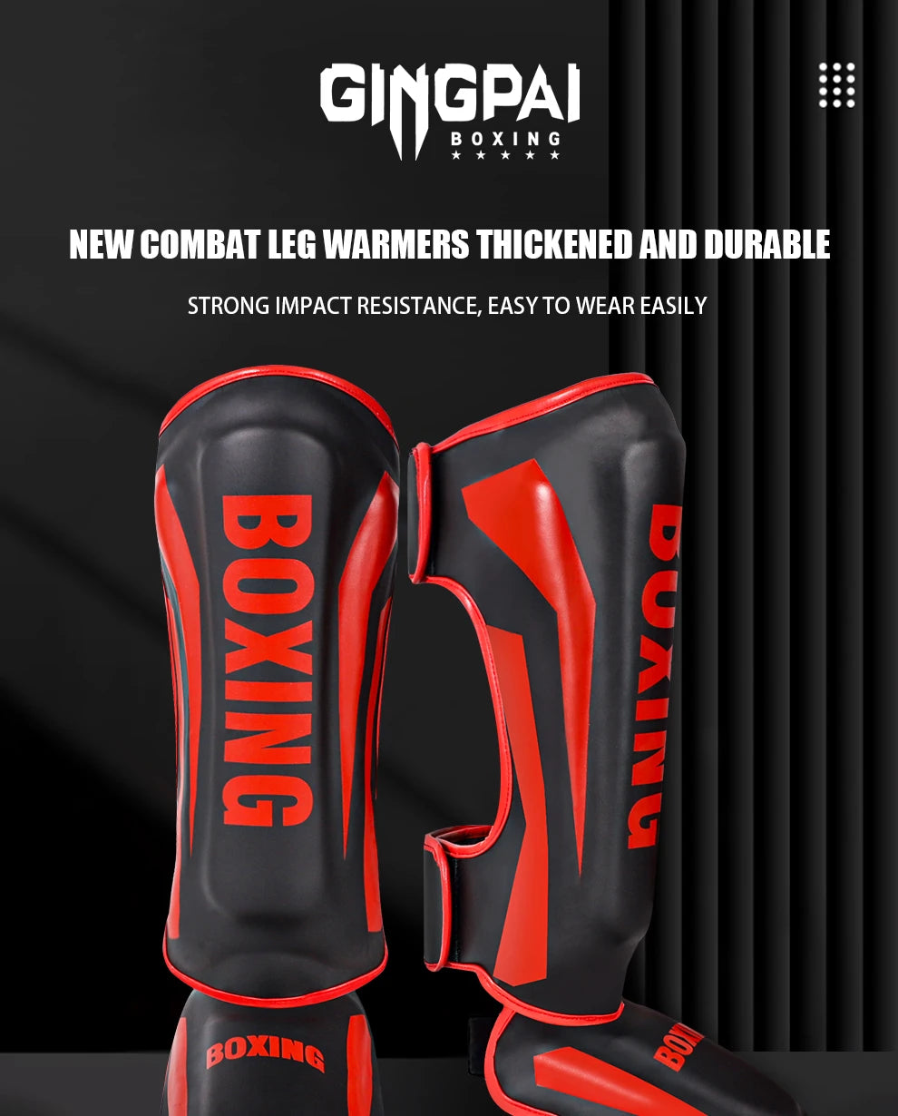Muay Thai leg protection Sanda combat back of foot protection shin protection boxing thickened combat gear ankle protection