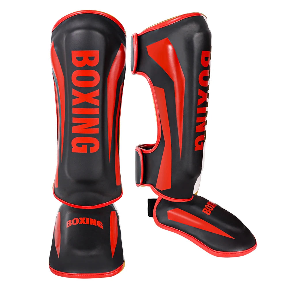 Muay Thai leg protection Sanda combat back of foot protection shin protection boxing thickened combat gear ankle protection