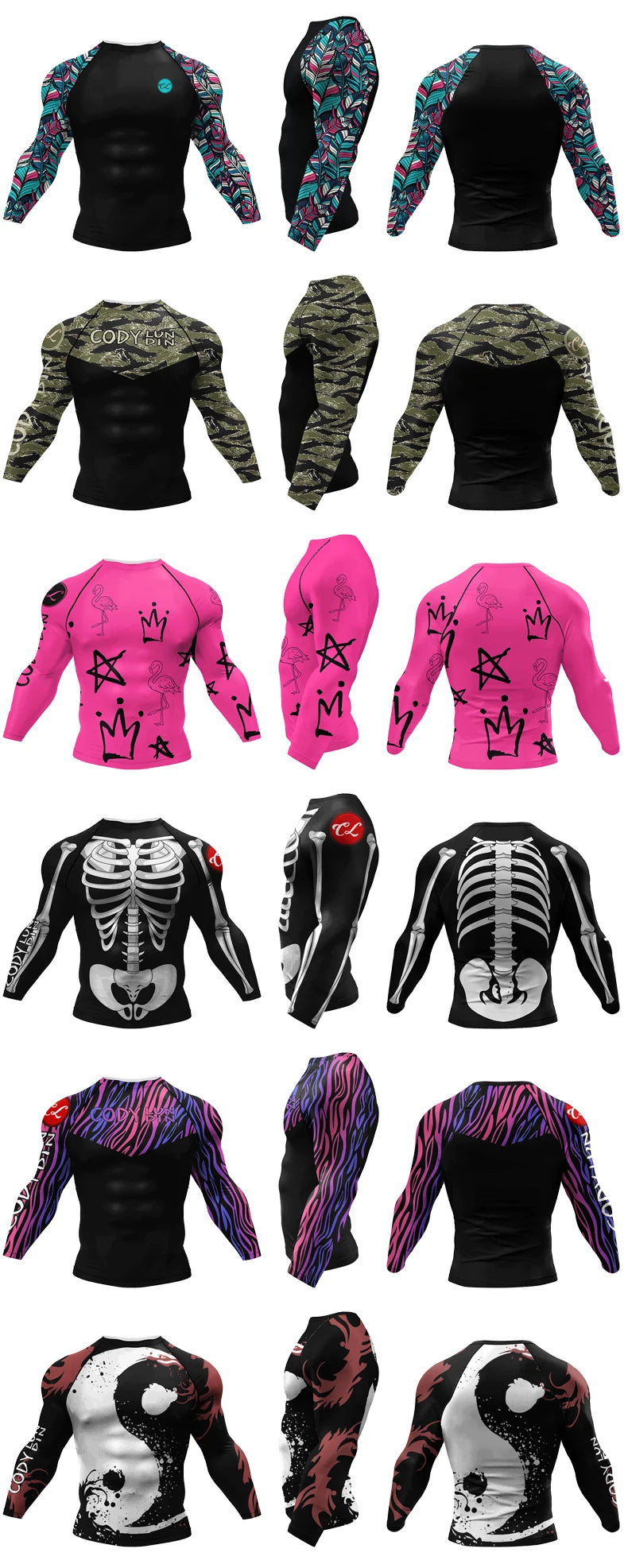 New Boxing Rashguard MMA T-shirt For Men Bjj Gi Kickboxing Jerseys Shirt Sport Long Sleeve Gym Rashgard T-shirts Fight Boxe Tees
