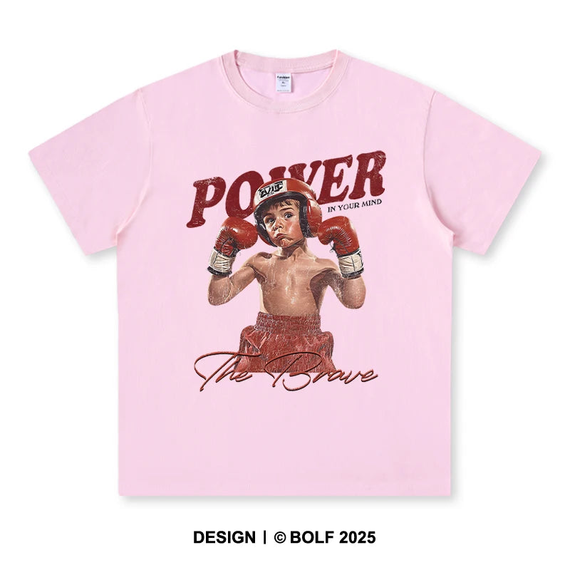 Boxing Gym Boy Printed Men Women T-Shirt  100% Cotton Oversized Graphic Tops Tees for Summer