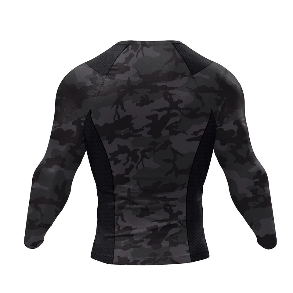Black No Gi BJJ Jiu Jitsu T-shirt +MMA Shorts Sets Boxing Rashguard for Men Jiu Jitsu Compression Workout Wear Sport Jerseys