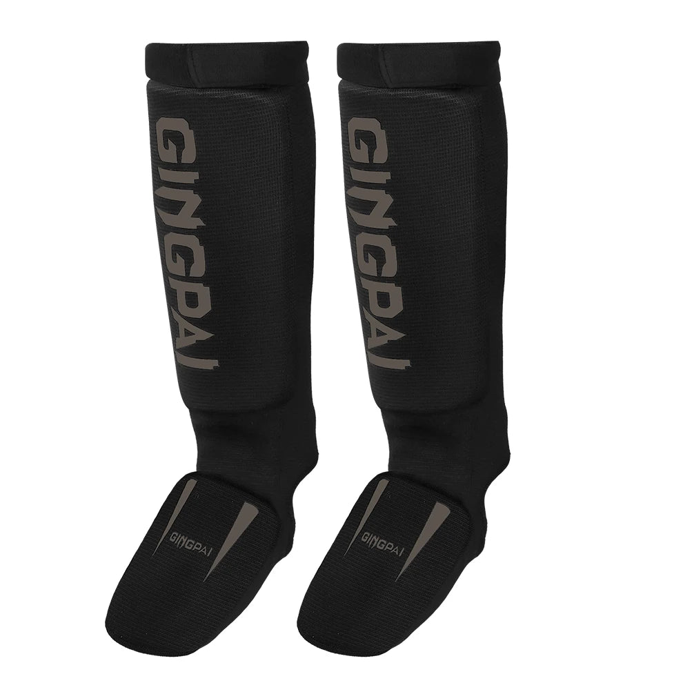 Cotton Boxing shin guards MMA instep ankle protector foot protection TKD kickboxing pad Muaythai Training Leg support protectors