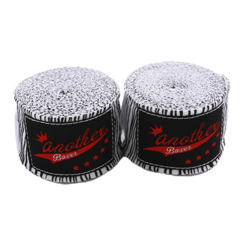 Boxing Handwraps 1Pair 3M/5M Elastic Print Bandage Gloves Wrist Support For Boxing Kickboxing Training Muay Thai MMA Hand Wraps