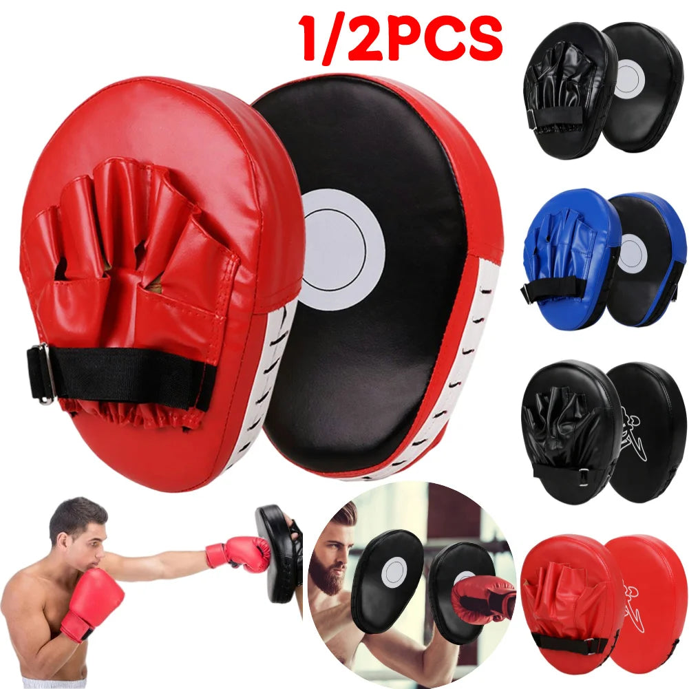 Curved Boxing Hand Target PU Leather Curved Punching Mitts Breathable Kickboxing Pads Boxing Focus Pad for Martial Arts Training