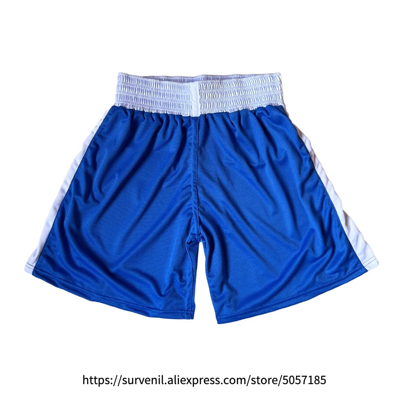 Boxing Uniform Men Women Kids Muay Thai Boxing Shorts Sanda Wushu Martial Arts MMA Training Clothing Kickboxing Shorts and Vest