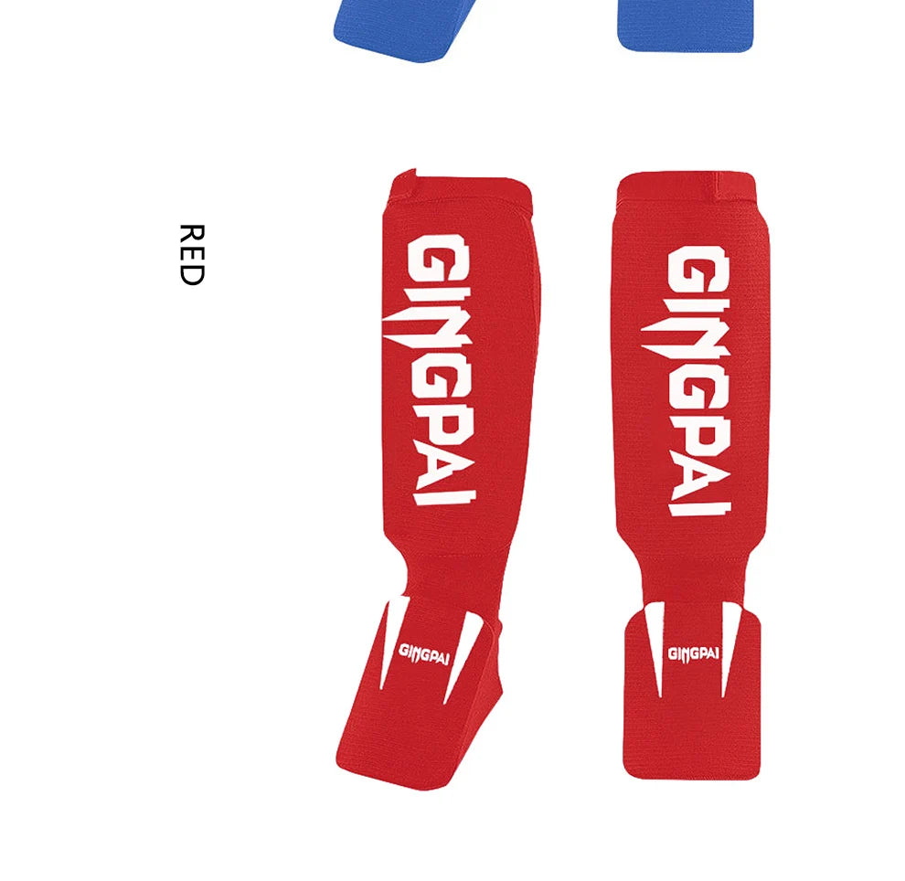 Cotton Instep Shin Guard Karate/Sanda/Taekwondo/Muay Thai/Boxing Leggings Ankle Support Protection Foot Brace Equipment