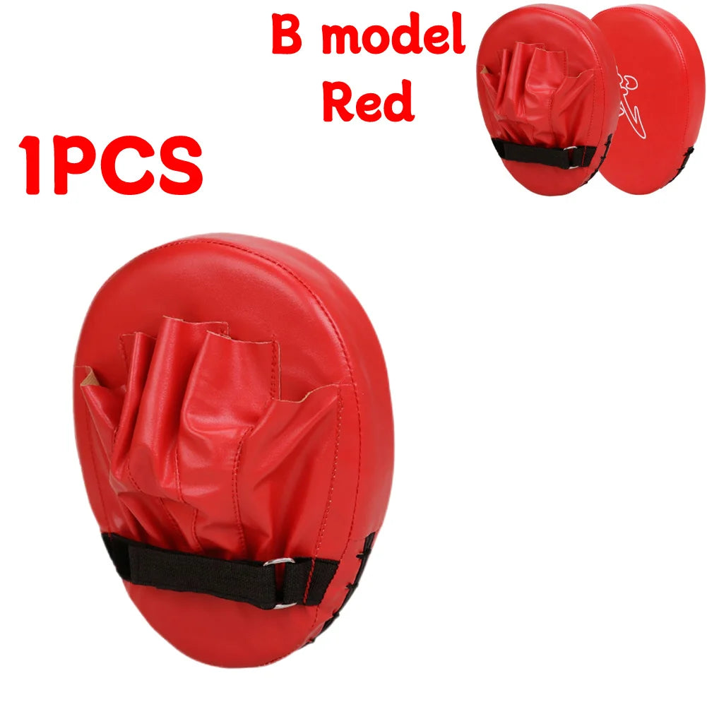 Curved Boxing Hand Target PU Leather Curved Punching Mitts Breathable Kickboxing Pads Boxing Focus Pad for Martial Arts Training