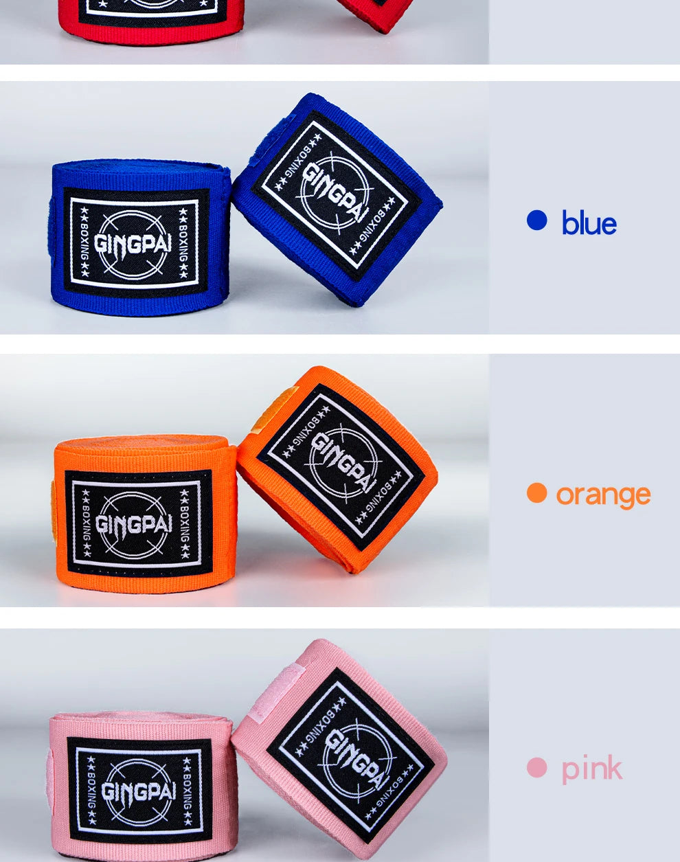 2 PCS 1.5/3/5M Boxing Gloves Elastic Boxing Hand Wraps Breathable Muay Thai Hand Bandage for Kickboxing Muay Thai & MMA