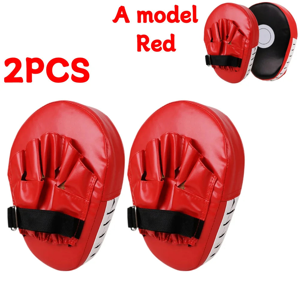 Curved Boxing Hand Target PU Leather Curved Punching Mitts Breathable Kickboxing Pads Boxing Focus Pad for Martial Arts Training