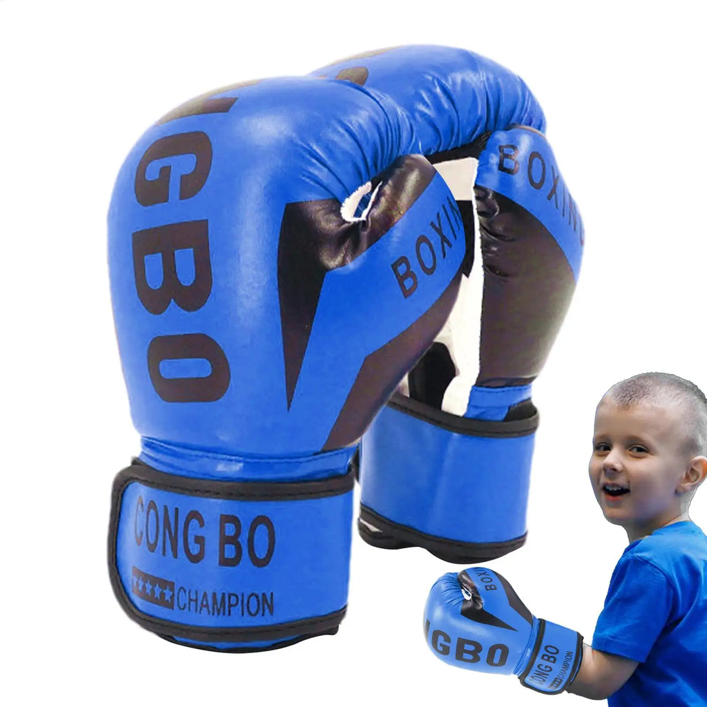 Boxing Punching Gloves Adjustable Boys Protective Sparring Mitts Comfortable Boxing Wraps Gloves for 6-12 Years Old Boys Girls
