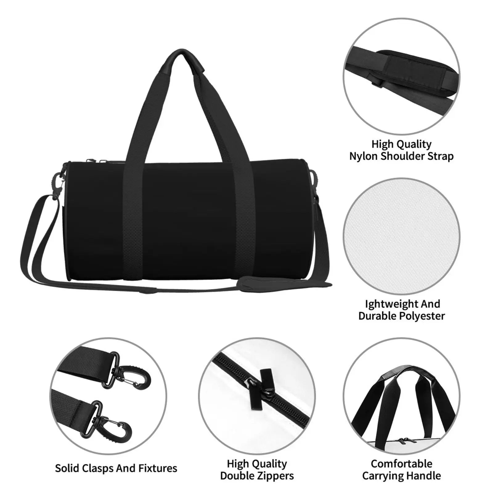 Boxing Gloves Sport Bags Large Gym Bag Portable Men's Custom Handbag Travel Training Retro Fitness Bag