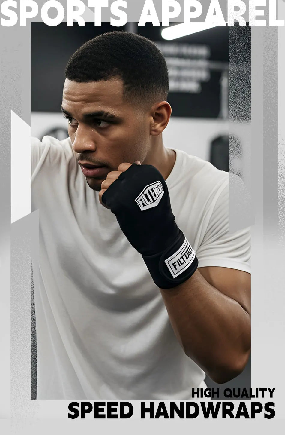 Speed Wrap Hand Wraps for Boxing & MMA - Quick Self-Adjusting Gel Padding, Hand Protection for Training, Fighting, Fitness