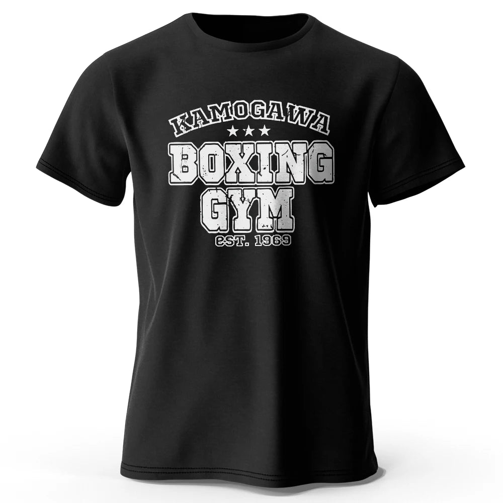 Men's Boxing Gym T-shirt Sport 100% Cotton Print Vintage Classic Tees for Men Women Sportswear Tops