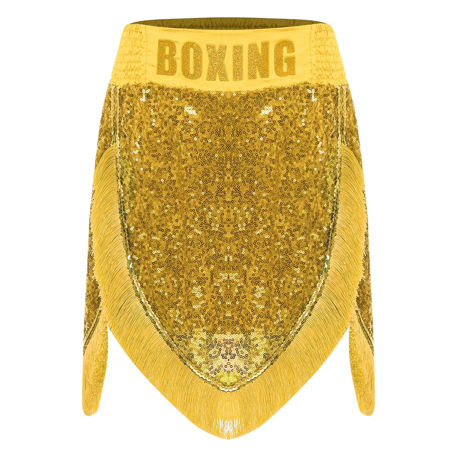 Adult Men's Boxing Competition Skirts Shorts Muay Thai Martial Arts Training Costumes Kickboxing Performance Fringe Shorts