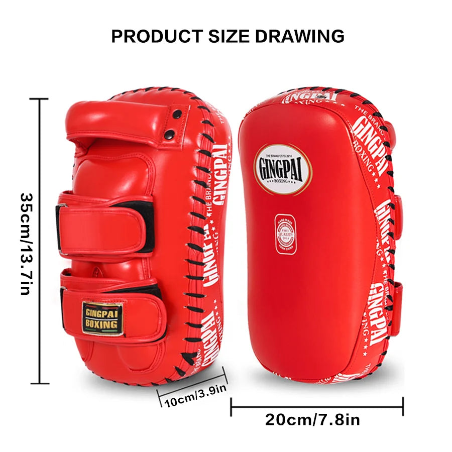 1PC Boxing Pad Sand Bag Fitness MMA BoxingTaekwondo Hand Foot Kicking Pads PU Leather Training Gear Muay Thai Foot Target