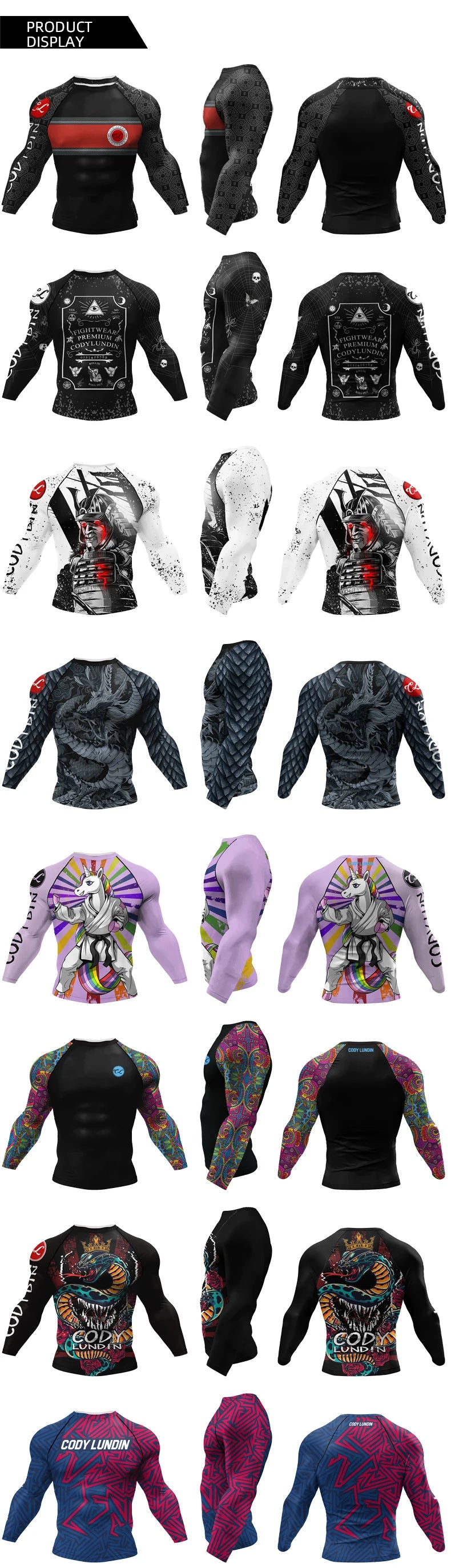New Boxing Rashguard MMA T-shirt For Men Bjj Gi Kickboxing Jerseys Shirt Sport Long Sleeve Gym Rashgard T-shirts Fight Boxe Tees
