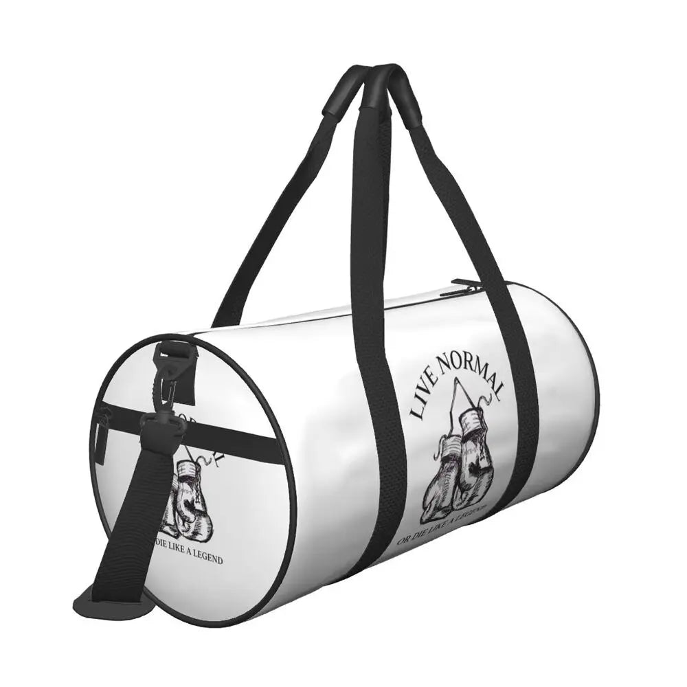 Boxing Gloves Sport Bags Large Gym Bag Portable Men's Custom Handbag Travel Training Retro Fitness Bag