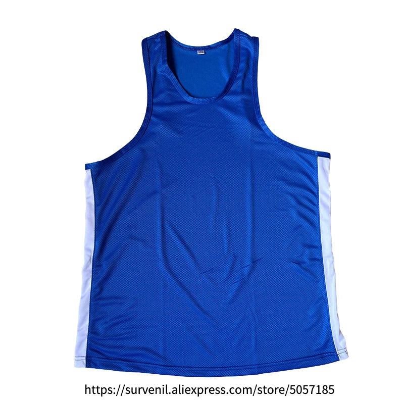 Boxing Uniform Men Women Kids Muay Thai Boxing Shorts Sanda Wushu Martial Arts MMA Training Clothing Kickboxing Shorts and Vest