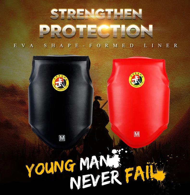 New Thickened MMA Chest Protector Sanda Wrestling Chest Support Protective Gear Boxing Sparring Fighting Body Protector