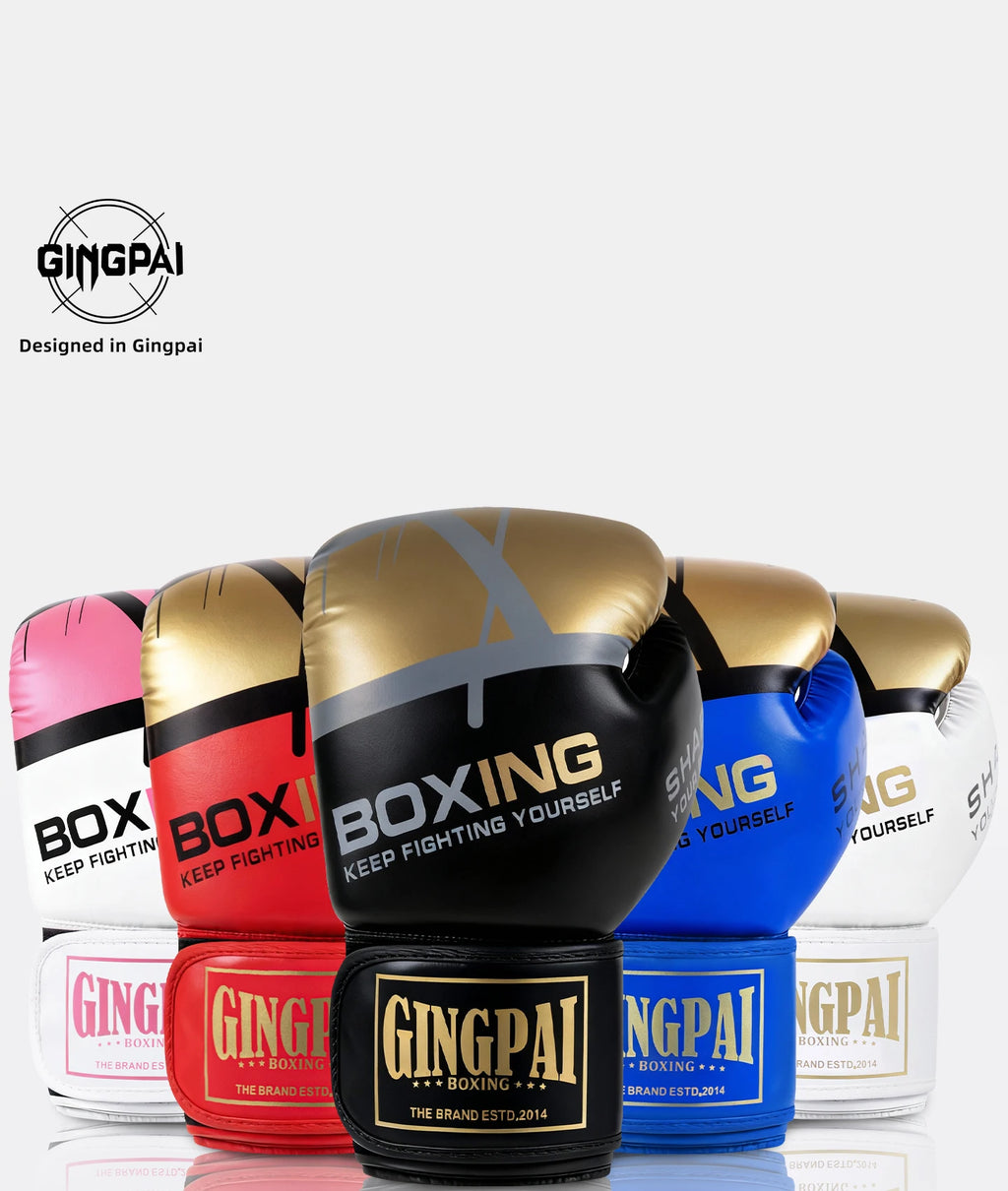 6/8/10/12oz Boxing Gloves Professional Adult Sanda Muay Thai Fighting Gloves Men Kid Women Training Sandbag Free Fight MMA