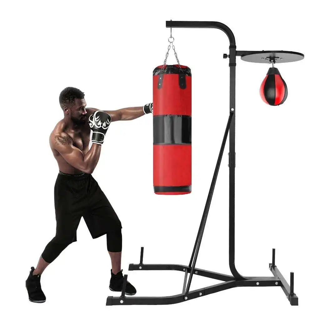 Boxing Bag Stand Premium Material Martial Arts Equipment For Heavy Bag Includes Speed Bag For Speed Training