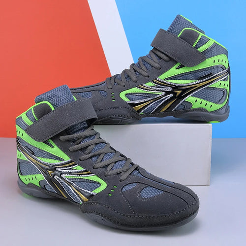 2025 New Daily Training Mens Boxing Shoes Lightweight and Comfortable Wrestling Shoes High Top Gripping Flexible Sports Shoes