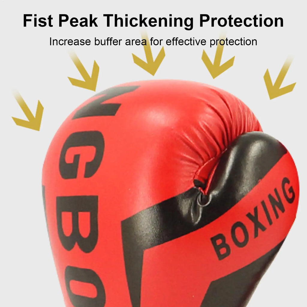 Boxing Punching Gloves Adjustable Boys Protective Sparring Mitts Comfortable Boxing Wraps Gloves for 6-12 Years Old Boys Girls