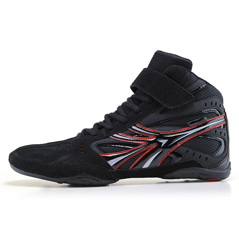 2025 New Daily Training Mens Boxing Shoes Lightweight and Comfortable Wrestling Shoes High Top Gripping Flexible Sports Shoes