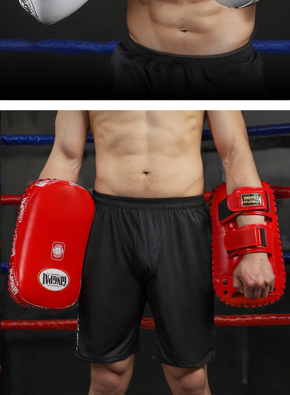 1PC Boxing Pad Sand Bag Fitness MMA BoxingTaekwondo Hand Foot Kicking Pads PU Leather Training Gear Muay Thai Foot Target