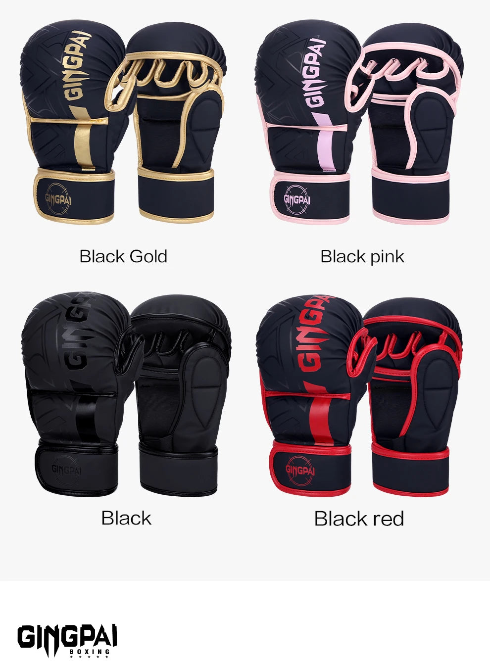 Professional MMA Boxing Gloves Half Finger Sandbag Karate Muay Thai Training Gloves Men Women Thickened Boxing Equipment