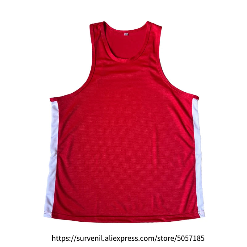 Boxing Uniform Men Women Kids Muay Thai Boxing Shorts Sanda Wushu Martial Arts MMA Training Clothing Kickboxing Shorts and Vest