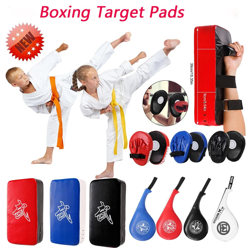 Kickboxing Focus Punching Pad PU Leather Karate Pads Muay Durable Taekwondo Foot/Hand Target for Kicking Boxing Shield Training