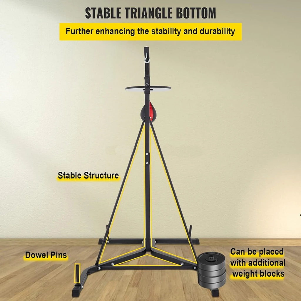 Boxing Bag Stand Premium Material Martial Arts Equipment For Heavy Bag Includes Speed Bag For Speed Training