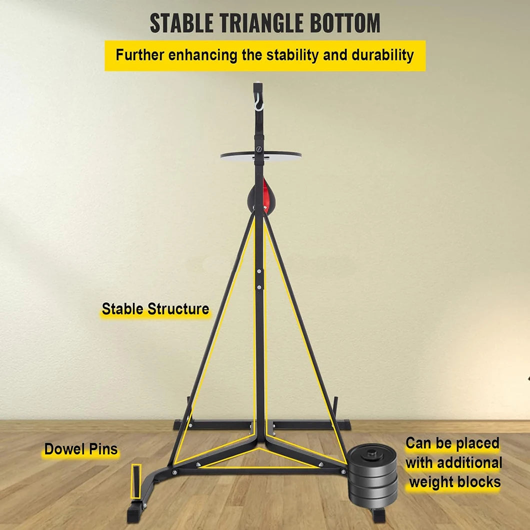 Boxing Bag Stand Premium Material Martial Arts Equipment For Heavy Bag Includes Speed Bag For Speed Training
