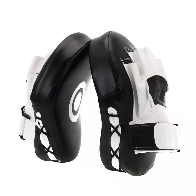Boxing Curved Focus Boxing Training Hand Pads Punching Mitts Muay Boxing Pads Leatherette MMA Karate Training Equipment