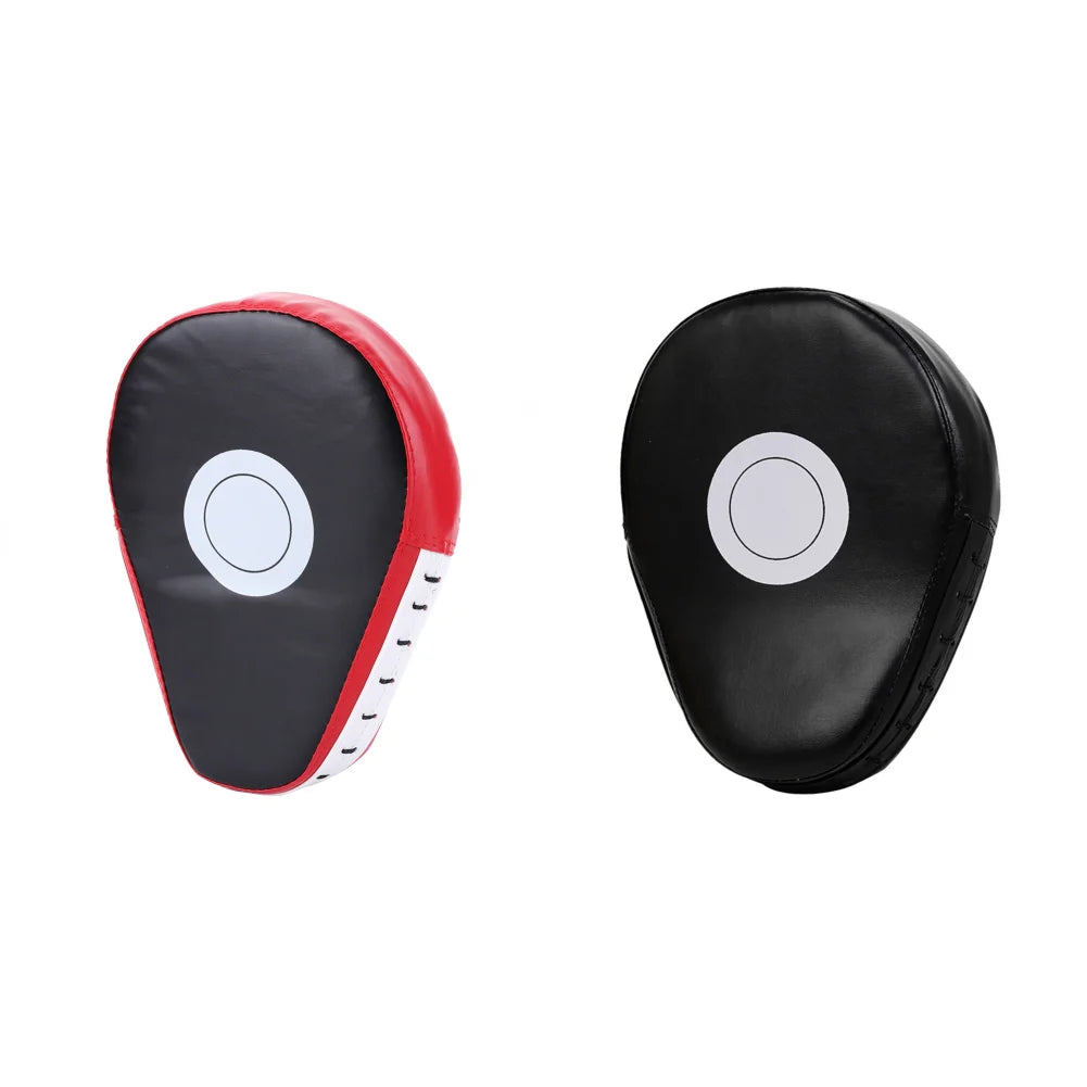 1/2Pcs Curved Boxing Hand Target PU Leather Punching Breathable Kickboxing Pads Boxing Focus Pad for MMA Martial Arts Training