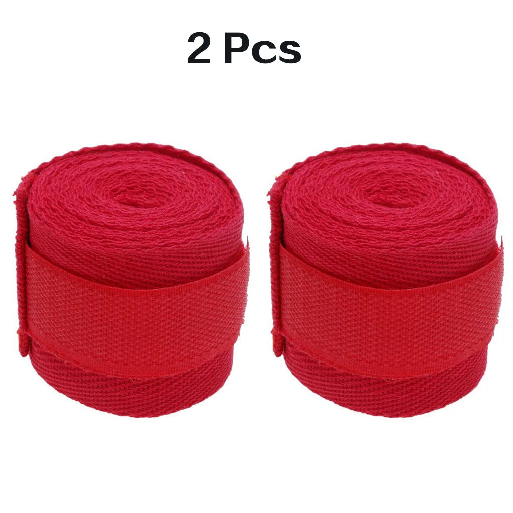 2.5m Cotton Boxing Hand Wraps for Men & Women, Muay Thai, Mixed Martial Arts, Fighting Sports Wrist Support, Knee Protector
