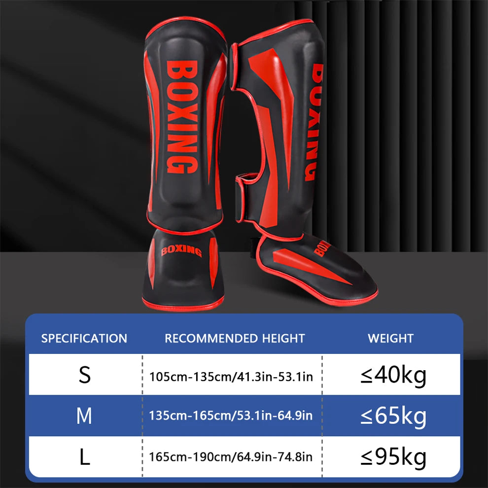 Muay Thai leg protection Sanda combat back of foot protection shin protection boxing thickened combat gear ankle protection