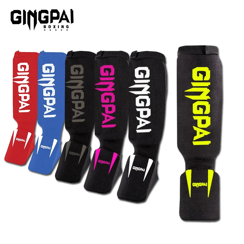 Cotton Instep Shin Guard Karate/Sanda/Taekwondo/Muay Thai/Boxing Leggings Ankle Support Protection Foot Brace Equipment