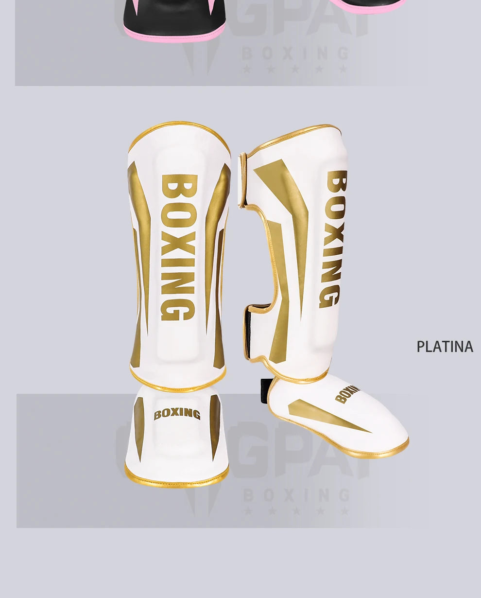 Muay Thai leg protection Sanda combat back of foot protection shin protection boxing thickened combat gear ankle protection