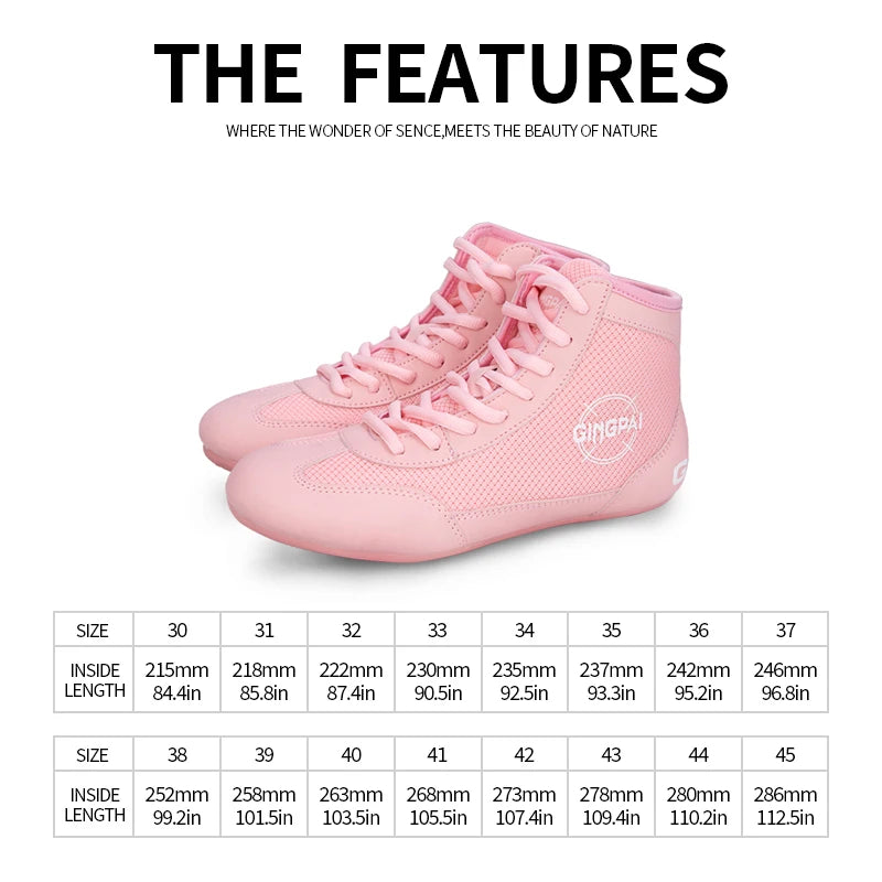 High top boxing shoes men children Sanda combat training shoes adult wrestling shoes fitness weightlifting martial arts shoes