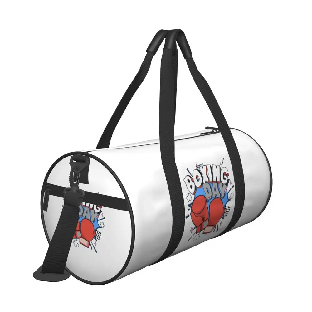 Boxing Gloves Sport Bags Large Gym Bag Portable Men's Custom Handbag Travel Training Retro Fitness Bag