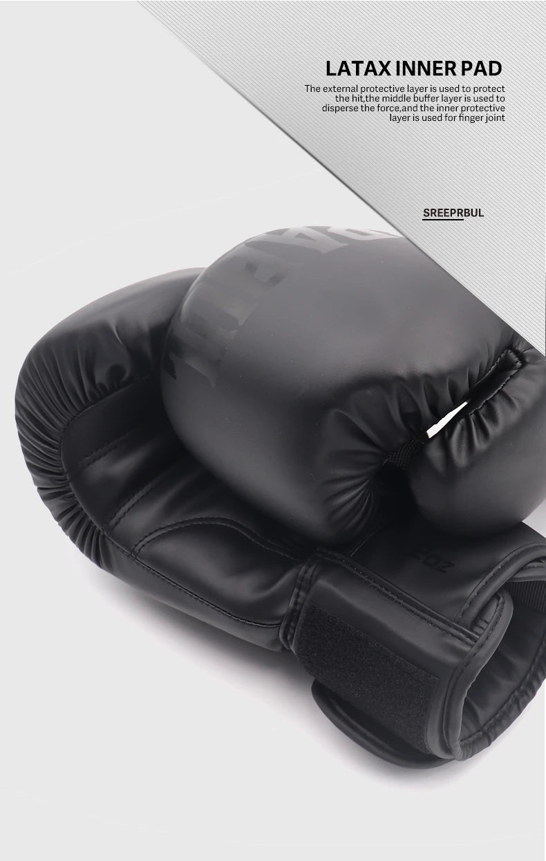 Boxing Gloves 8 10 12 14 16OZ Muay Thai Guantes De Boxeo Sanda Free Fight MMA Kick Boxing Training Gloves Mitts For Men Women