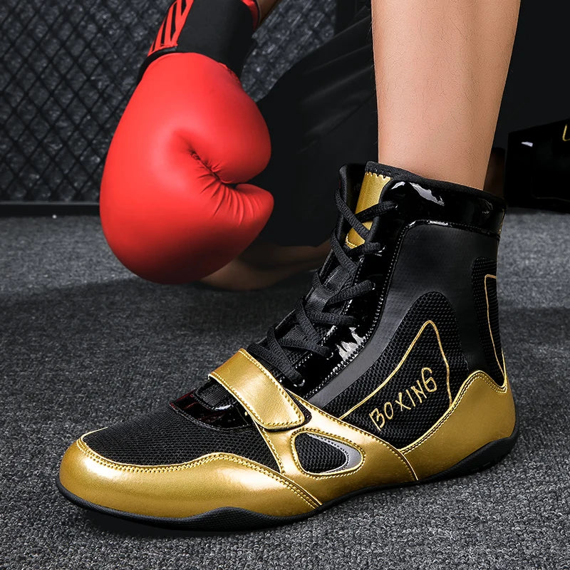 New Style Professional Boxing Shoes Men Comfortable Boxing Sneakers Breathable Wrestling Fighting Shoes Non Slip Combat Sneakers