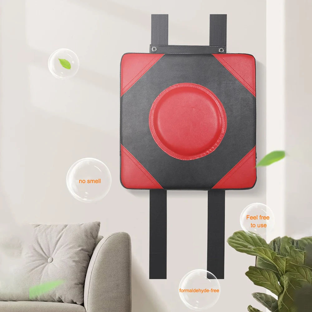 Boxing Punch Target PU Leather Boxing Training Sandbag Adjustable Height Punching Bag Wall Punching Pad for Martial Arts Karate