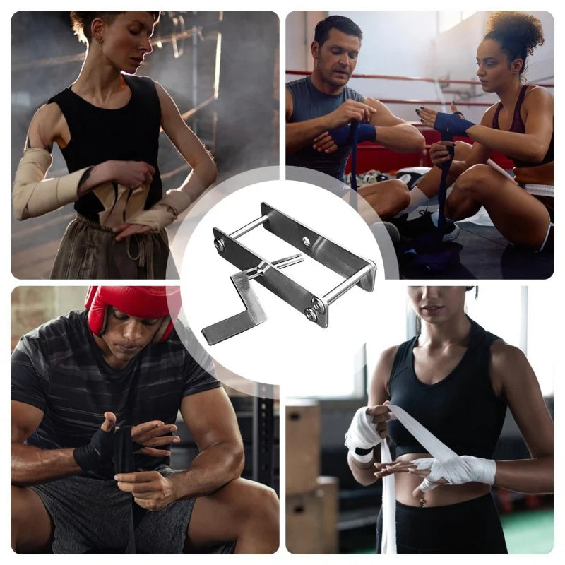 Portable Iron Boxing Hand Wrap Roller Manual Bandage Winder Tool Easy Use Quick Winding For Boxing Martial Arts Training Gear