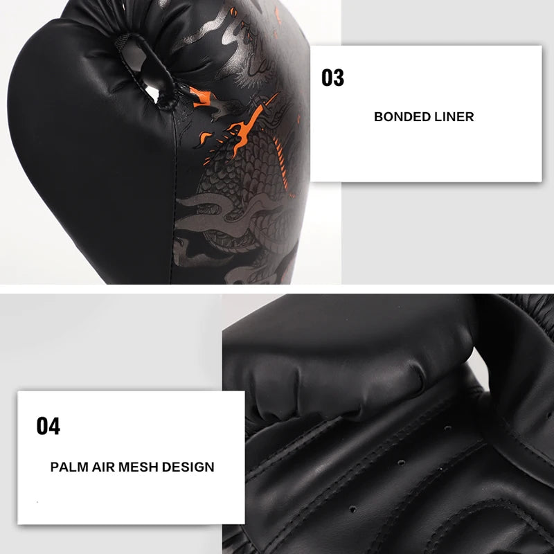 10/12/14oz Boxing Gloves Professional Adult Sanda Muay Thai Fighting Gloves Men and Women Training Sandbag Free Fight MMA