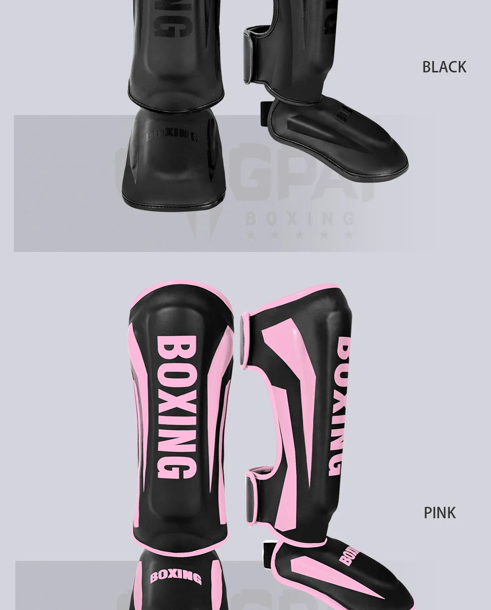 Muay Thai leg protection Sanda combat back of foot protection shin protection boxing thickened combat gear ankle protection