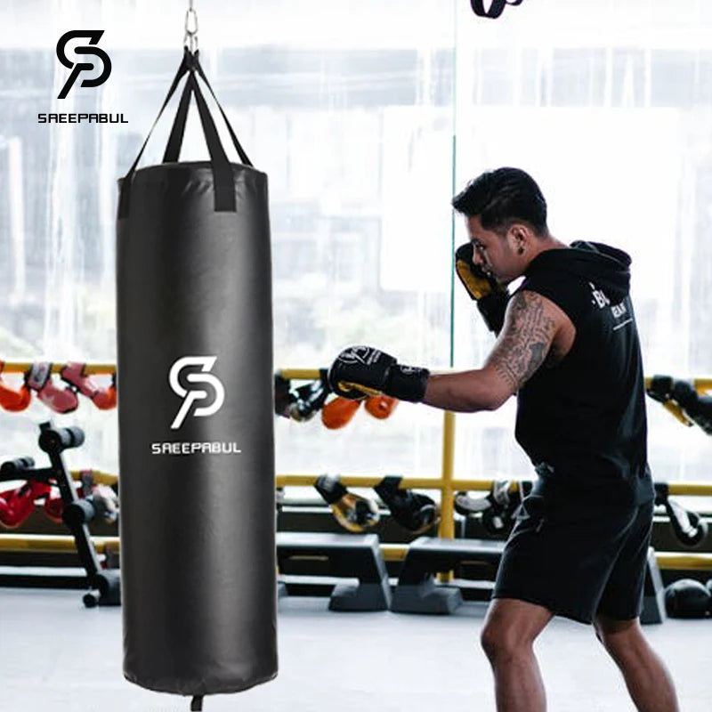Heavy Punching Kicking Bag for Adults Boxing MMA Kickboxing Training Equipment for Home Gym Martial Sandbag Shell Only 40/46in